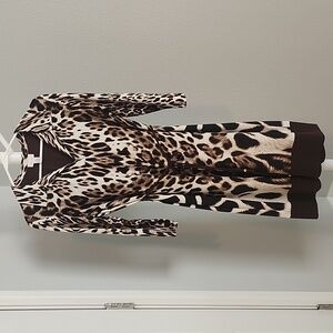 Chico's Animal Print Dress - Brown and Black